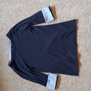 Classic Navy Blue Nautica Cotton Sweater